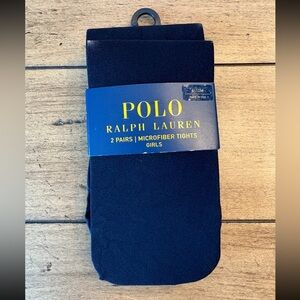 NWT Ralph Lauren Baby, Black Tights, 2 Pairs, Size 6-12 months